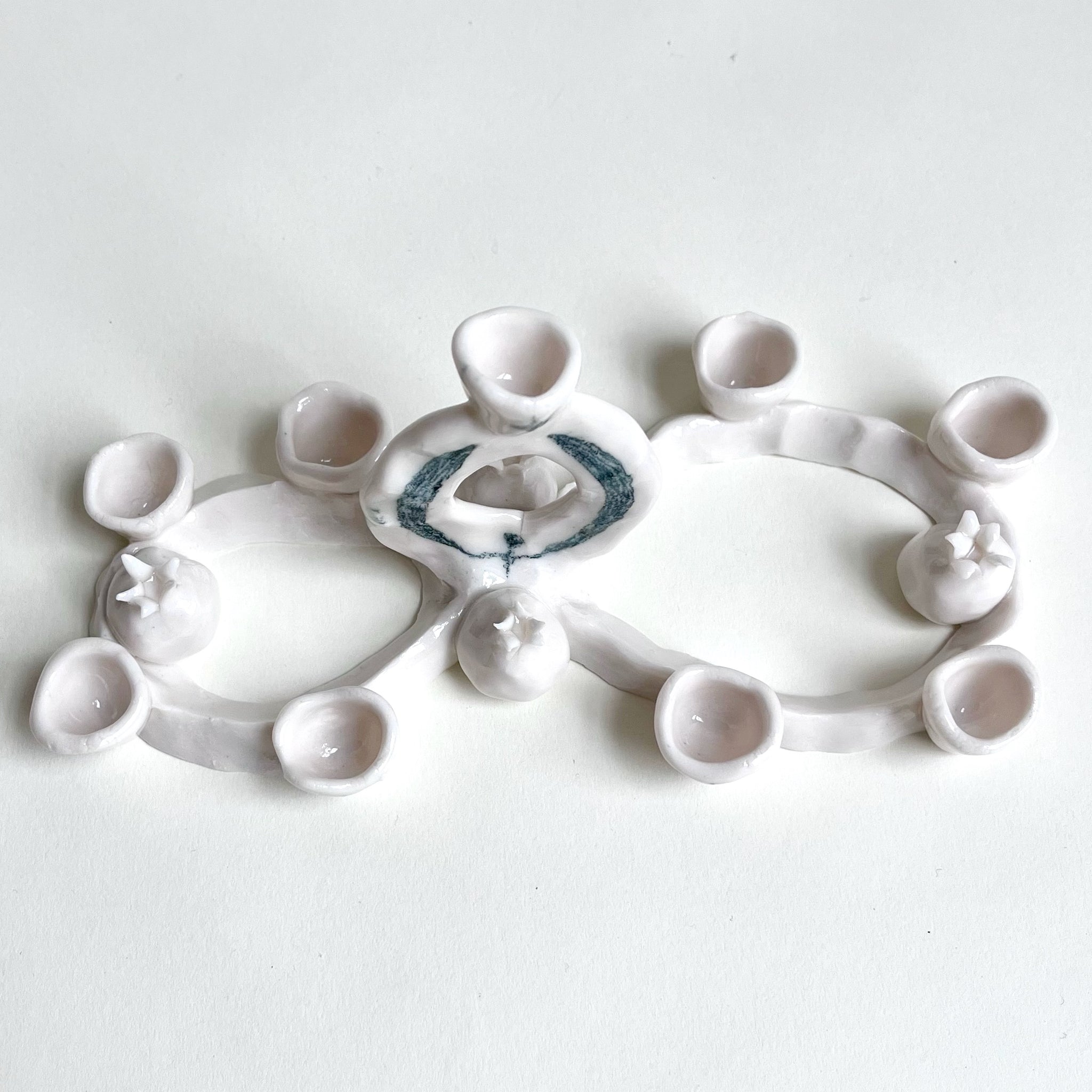 Porcelain Menorah | Hayom x Esme Saccuccimorano – HaYom Art